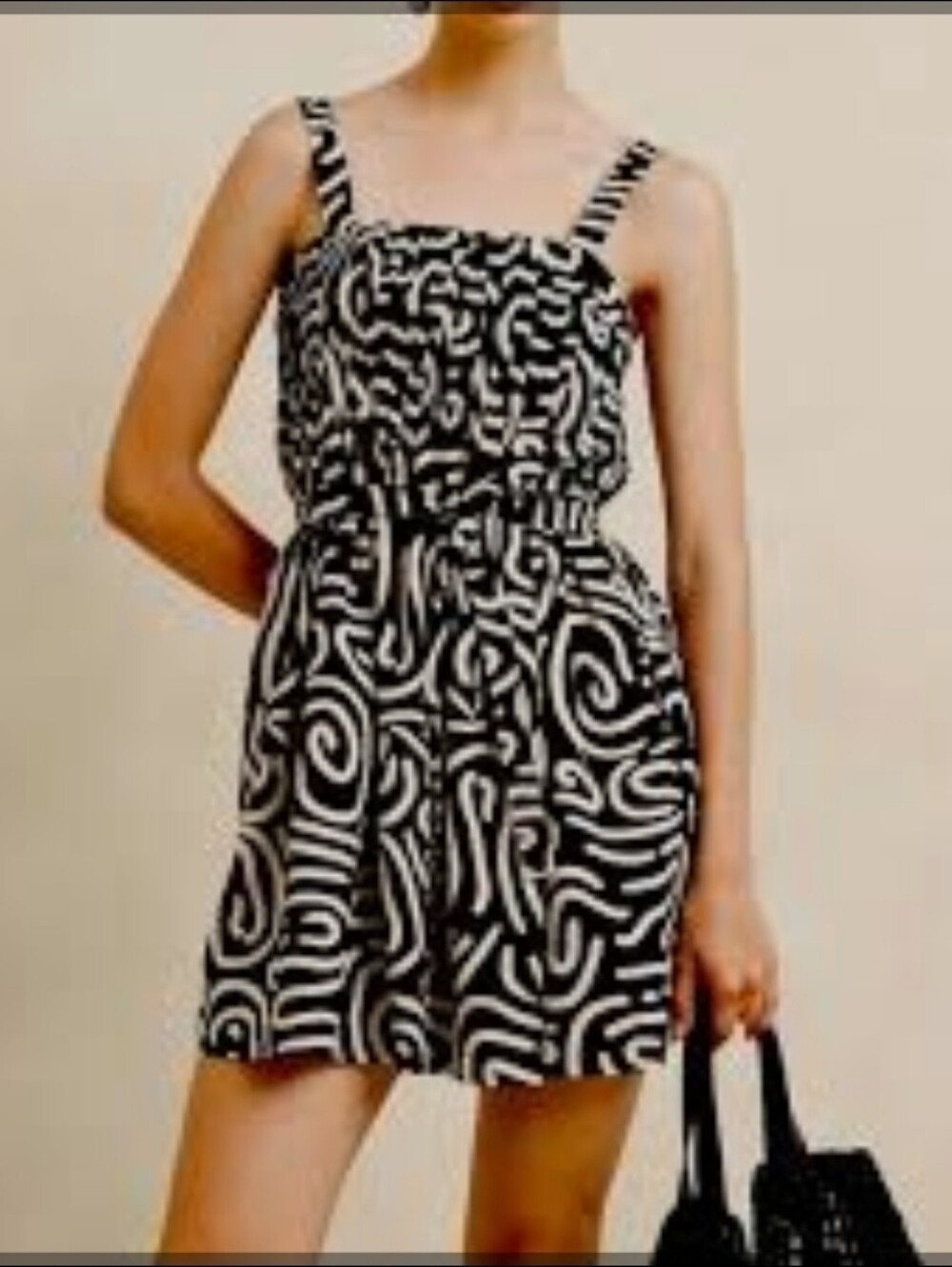 NWOT! Banana Republic Black and White Printed Sundress